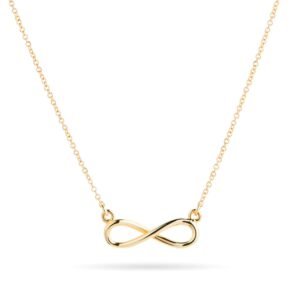 Pendentif infini en or jaune 9 carats
