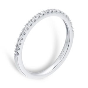 Bague d’éternité en platine 0,10 carats en diamant