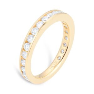 Bague d’éternité en or jaune 18 carats 1,00 carats